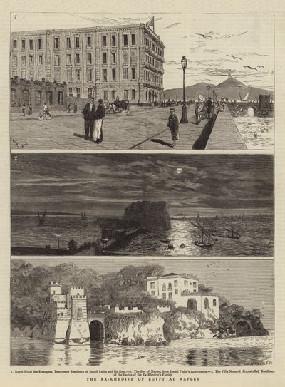 The Ex-Khedive of Egypt at Naples by William Lionel Wyllie